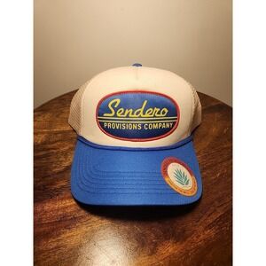 Sendero Provisions Co.Country Store Adjustable Snapback Hat(White/Blue)-One Size